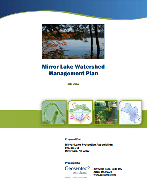 Geosyntec Mirror Lake Watershed Management Plan